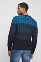 Sweter bawełniany męski z fakturą kolor multicolor 100 % Bawełna
