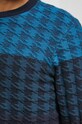Sweter bawełniany męski z fakturą kolor multicolor RW23.SWM706 multicolor