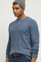 turkusowy Medicine sweter z domieszką wełny Męski