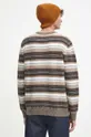 Sweter z domieszką wełny męski wzorzysty kolor multicolor 52 % Akryl, 25 % Poliester, 14 % Poliamid, 6 % Wiskoza, 3 % Wełna 