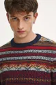 Sweter wełniany wzorzysty kolor multicolor 50 % Poliamid, 50 % Wełna