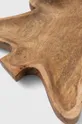 brązowy Taca dekoracyjna drewniana - choinka kolor brązowy