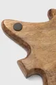 Taca dekoracyjna drewniana - choinka kolor brązowy Unisex