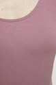 Body bawełniane damskie z domieszką elastanu kolor różowy RW23.TSD061 różowy