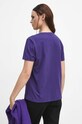 Odzież T-shirt bawełniany damski gładki kolor fioletowy RW23.TSD070 fioletowy