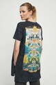 Odzież T-shirt bawełniany damski z nadrukiem kolor szary RW23.TSD116 szary