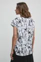 T-shirt bawełniany damski z kolekcji na Dzień Psa kolor biały 100 % Bawełna