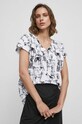T-shirt bawełniany damski z kolekcji na Dzień Psa kolor biały biały RW23.TSD150