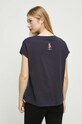 T-shirt bawełniany damski z kolekcji Science kolor szary szary RW23.TSD603