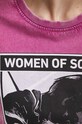 T-shirt bawełniany damski z kolekcji Science kolor różowy RW23.TSD605