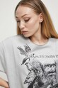 T-shirt bawełniany damski z kolekcji Science kolor szary szary RW23.TSD606