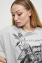 szary T-shirt bawełniany damski z kolekcji Science kolor szary