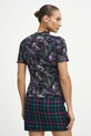 Odzież T-shirt bawełniany damski z domieszką elastanu kolor czarny RW23.TSD804 czarny