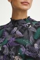 T-shirt bawełniany damski z domieszką elastanu kolor czarny RW23.TSD804 czarny