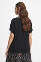 T-shirt bawełniany damski z kolekcji Bestiariusz kolor czarny RW23.TSD853 czarny