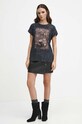 Odzież T-shirt bawełniany damski z kolekcji Bestiariusz kolor szary RW23.TSD854 szary