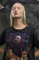 czarny T-shirt bawełniany damski z kolekcji The Witcher x Medicine kolor czarny