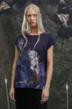 T-shirt bawełniany damski z kolekcji The Witcher x Medicine kolor granatowy granatowy