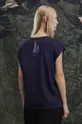 granatowy T-shirt bawełniany damski z kolekcji The Witcher x Medicine kolor granatowy