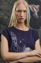 T-shirt bawełniany damski z kolekcji The Witcher x Medicine kolor granatowy Damski