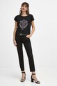 T-shirt bawełniany damski z nadrukiem kolor czarny RW23.TSDA01 czarny RW23