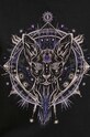 T-shirt bawełniany damski z nadrukiem kolor czarny RW23.TSDA01 czarny