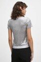 Odzież T-shirt damski z metaliczną nicią kolor srebrny RW23.TSDA02 srebrny
