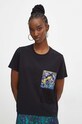 T-shirt bawełniany damski z kolekcji Medicine x Veronika Blyzniuchenko kolor czarny RW23.TSDB51 czarny RW23