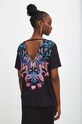 T-shirt bawełniany damski z kolekcji Medicine x Veronika Blyzniuchenko kolor czarny czarny RW23.TSDB54