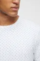 T-shirt bawełniany męski wzorzysty kolor biały Męski