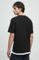 T-shirt bawełniany męski z fakturą kolor czarny Materiał zasadniczy: 100 % Bawełna, Inne materiały: 100 % Bawełna