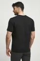 T-shirt męski bawełniany gładki kolor czarny 100 % Bawełna