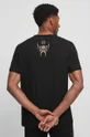czarny T-shirt bawełniany męski z kolekcji Zamkowe Legendy kolor czarny