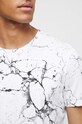 T-shirt bawełniany męski wzorzysty kolor biały RW23.TSM204 biały