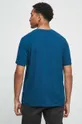 T-shirt bawełniany męski z nadrukiem z domieszką elastanu kolor turkusowy 95 % Bawełna, 5 % Elastan