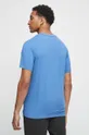 T-shirt bawełniany męski z domieszką elastanu kolor niebieski 95 % Bawełna, 5 % Elastan
