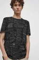 T-shirt bawełniany męski - Kolekcja jubileuszowa. 2023 Rok Wisławy Szymborskiej x Medicine, kolor czarny czarny