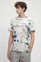 T-shirt bawełniany męski - Kolekcja jubileuszowa. 2023 Rok Wisławy Szymborskiej x Medicine, kolor beżowy beżowy
