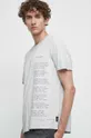 Bavlnené tričko pánske Jubilejná kolekcia Nadácia W. Szymborskej x Medicine šedá farba sivá