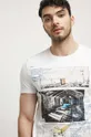 biały T-shirt bawełniany męski - Kolekcja jubileuszowa. 2023 Rok Wisławy Szymborskiej x Medicine, kolor biały