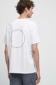 T-shirt bawełniany męski z domieszką elastanu - Kolekcja jubileuszowa. 2023 Rok Wisławy Szymborskiej x Medicine, kolor biały biały RW23.TSM357