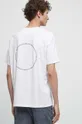biela Bavlnené tričko pánske Jubilejná kolekcia Nadácia W. Szymborskej x Medicine biela farba