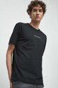 T-shirt bawełniany męski z domieszką elastanu - Kolekcja jubileuszowa. 2023 Rok Wisławy Szymborskiej x Medicine, kolor czarny RW23.TSM357 czarny RW23