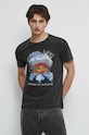 T-shirt bawełniany męski Metallica kolor szary szary RW23.TSM556
