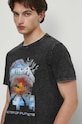 T-shirt bawełniany męski Metallica kolor szary RW23.TSM556 szary