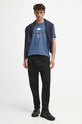 T-shirt bawełniany męski z nadrukiem z domieszką elastanu kolor niebieski RW23.TSM582 niebieski RW23