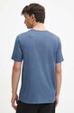 Odzież T-shirt bawełniany męski z nadrukiem z domieszką elastanu kolor niebieski RW23.TSM582 niebieski
