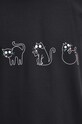 T-shirt bawełniany męski z nadrukiem kolor czarny RW23.TSM583 czarny