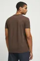 T-shirt bawełniany z kolekcji Science kolor brązowy 95 % Bawełna, 5 % Elastan