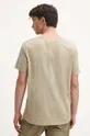 T-shirt bawełniany męski z nadrukiem kolor beżowy 100 % Bawełna 